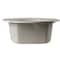 Alfi Brand Biscuit 20" Drop-In Round Granite Composite Kitchen Prep Sink AB2020DI-B - alternate 11